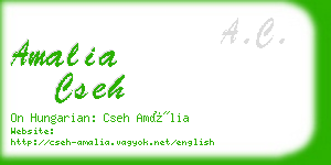 amalia cseh business card